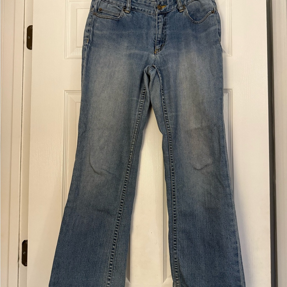 Womens Michael Kors Light Blue Flare Jeans Size 4